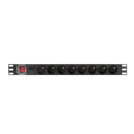 Разклонител Lanberg power distribution unit  - PDU-08E-0200-BK