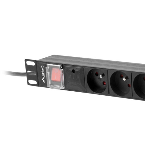 Разклонител Lanberg power distribution unit  - PDU-08E-0200-BK
