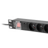Разклонител Lanberg power distribution unit  - PDU-08E-0200-BK