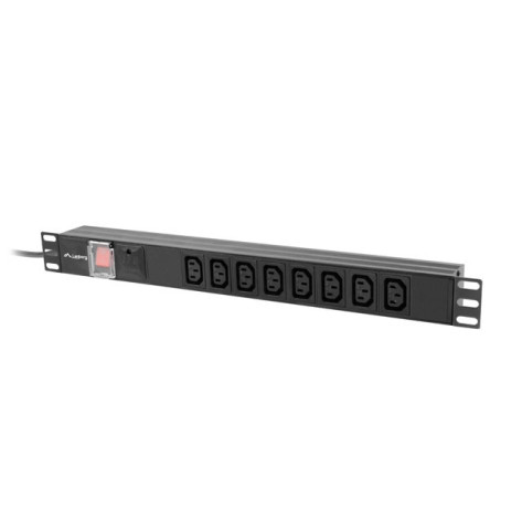 Разклонител Lanberg power distribution unit  - PDU-08I-0200-C20-BK