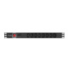 Разклонител Lanberg power distribution unit  - PDU-08I-0200-C20-BK
