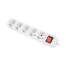 Разклонител Lanberg power strip 3m 5x Schuko outlets with circuit breaker quality-grade copper cable - PS1-05F-0300-W