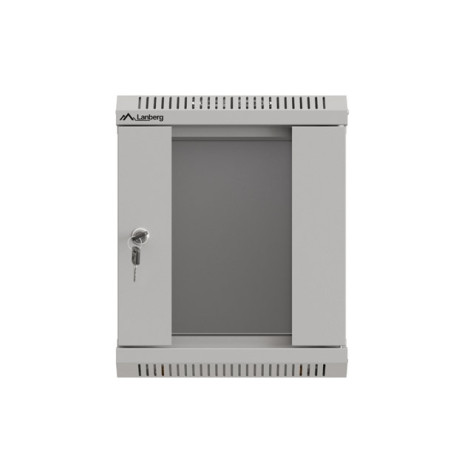 Комуникационен шкаф Lanberg rack cabinet 10" wall-mount 6U - WF11-3306-10S