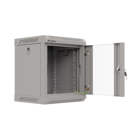 Комуникационен шкаф Lanberg rack cabinet 10" wall-mount 6U - WF11-3306-10S