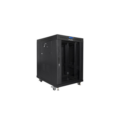 Комуникационен шкаф Lanberg rack cabinet 19" free-standing 15U - FF01-8015-12BL