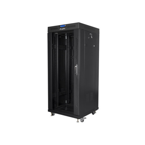 Комуникационен шкаф Lanberg rack cabinet 19" free-standing 27U  - FF01-6627-12BL