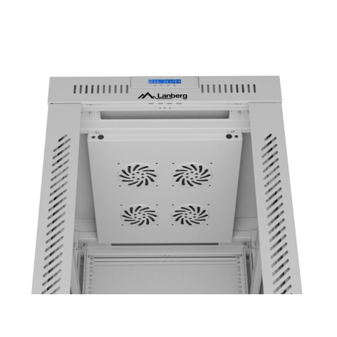 Комуникационен шкаф Lanberg rack cabinet 19" free-standing 42U - FF01-6842-12SL