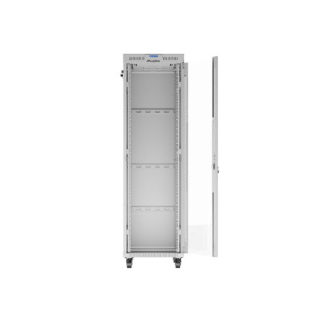 Комуникационен шкаф Lanberg rack cabinet 19" free-standing 42U - FF01-6842-12SL