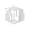 Комуникационен шкаф Lanberg rack cabinet 19" wall-mount 12U - WF01-6612-00S
