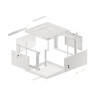 Комуникационен шкаф Lanberg rack cabinet 19" wall-mount 6U - WF01-6606-00S