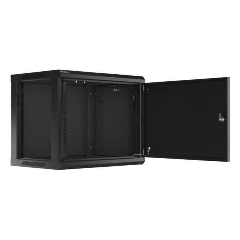 Комуникационен шкаф Lanberg rack cabinet 19" wall-mount 9U - WF01-6409-00B