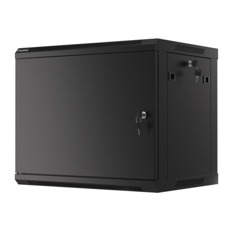 Комуникационен шкаф Lanberg rack cabinet 19" wall-mount 9U - WF01-6409-00B