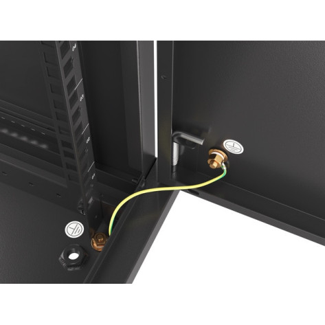 Комуникационен шкаф Lanberg rack cabinet 19" wall-mount 9U - WF01-6409-00B