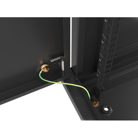 Комуникационен шкаф Lanberg rack cabinet 19" wall-mount 9U - WF01-6409-00B