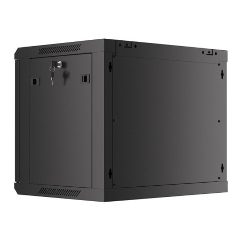 Комуникационен шкаф Lanberg rack cabinet 19" wall-mount 9U - WF01-6409-00B