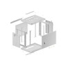 Комуникационен шкаф Lanberg rack cabinet 19" wall-mount 9U - WF01-6409-00S