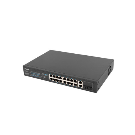 Комутатор Lanberg switch 16x 100mb poe+ - RSFE-16P-2C-250