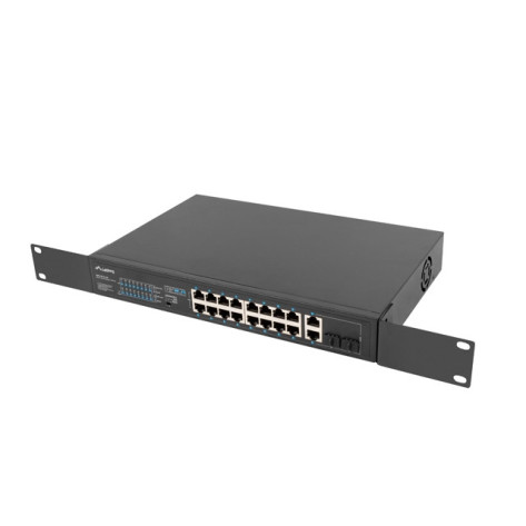 Комутатор Lanberg switch 16x 100mb poe+ - RSFE-16P-2C-250