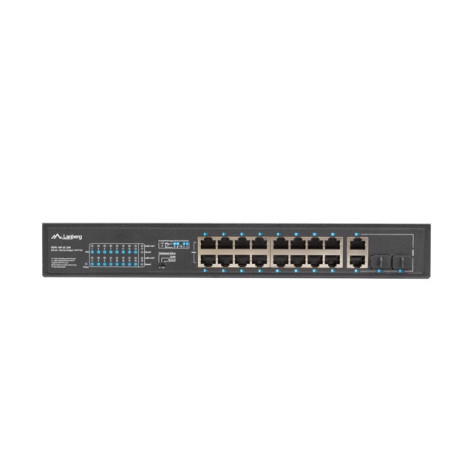 Комутатор Lanberg switch 16x 100mb poe+ - RSFE-16P-2C-250