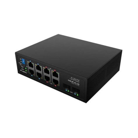 Комутатор Lanberg Switch ILGE-8P-2S-120 POE 4 x BT 4 x AT 2 x SFP DIN Unmanagment Gigabit Ethernet - ILGE-8P-2S-120
