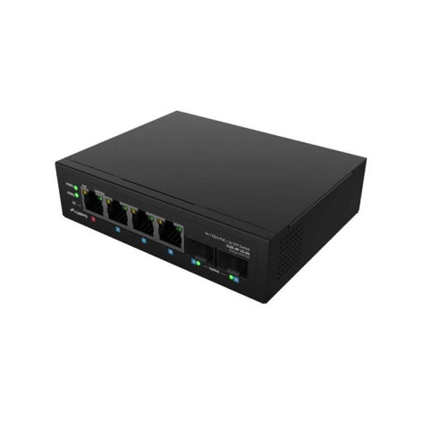 Комутатор Lanberg Switch Light Industrial POE 1 x BT 3 x AT 2 x SFP DIN Unmanagment Gigabit Ethernet - ILGE-4P-2S-90