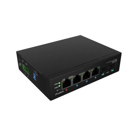 Комутатор Lanberg Switch Light Industrial POE 1 x BT 3 x AT 2 x SFP DIN Unmanagment Gigabit Ethernet - ILGE-4P-2S-90