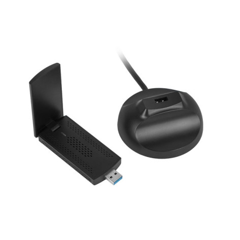 Адаптер Lanberg USB adapter wireless network card nc-3000-wi ax3000 tri-band 2x internal antennas - NC-3000-WI