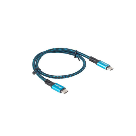 Кабел Lanberg USB-C - CA-CMCM-45CU-0005-BK