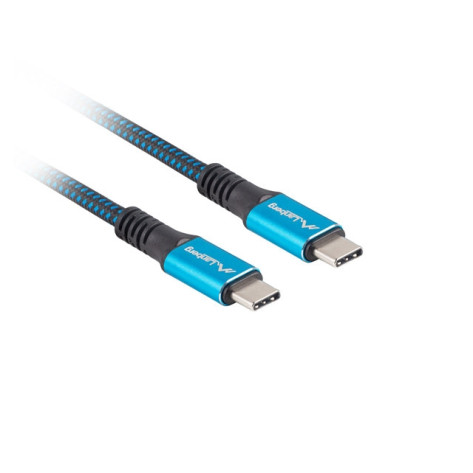 Кабел Lanberg USB-C - CA-CMCM-45CU-0005-BK
