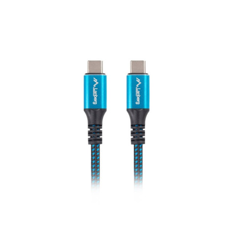 Кабел Lanberg USB-C - CA-CMCM-45CU-0005-BK