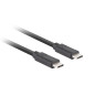 Кабел Lanberg USB-C M - CA-CMCM-32CU-0005-BK