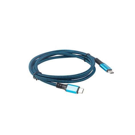 Кабел Lanberg USB-C M - CA-CMCM-45CU-0012-BK