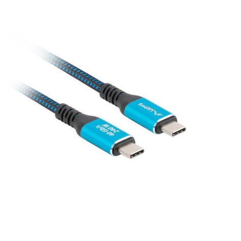 Кабел Lanberg USB-C M - CA-CMCM-45CU-0015-BK
