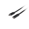 Кабел Lanberg USB-C M - CA-USBE-20CC-0015-BK