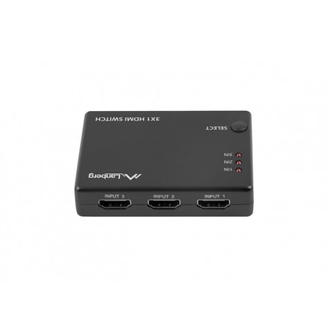 Адаптер Lanberg Video Switch 3x HDMI + Micro USB port + Remote Controller - SWV-HDMI-0003