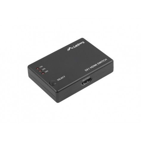 Адаптер Lanberg Video Switch 3x HDMI + Micro USB port + Remote Controller - SWV-HDMI-0003