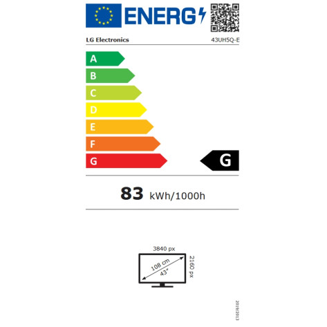 Широкоформатен дисплей LG 43UH5Q - 43UH5Q-E