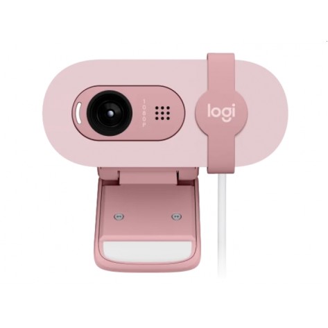 Уебкамера Logitech Brio 100 Full HD Webcam - ROSE - USB - N - 960-001623