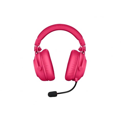 Слушалки Logitech Headset - PRO X 2 LIGHTSPEED Wireless Gaming Headset - MAGENTA - 2.4GHZ - N - 981-001275