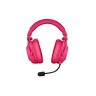 Слушалки Logitech Headset - PRO X 2 LIGHTSPEED Wireless Gaming Headset - MAGENTA - 2.4GHZ - N - 981-001275