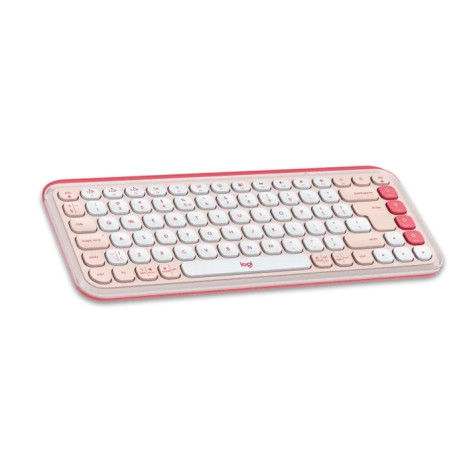 Клавиатура Logitech Pop Icon Keys - Rose - US INT'L - BT - N - 920-013073