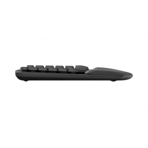 Клавиатура Logitech Wave Keys wireless ergonomic keyboard - GRAPHITE - US INT`L - 2.4GHZ/BT - N/A - INTNL-973 - UNIVERSAL - 920-012304
