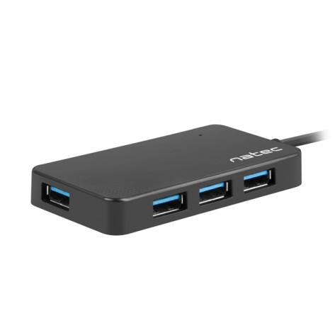USB хъб Natec HUB Moth USB 3.0 4-Port Black - NHU-1342