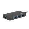USB хъб Natec HUB Moth USB 3.0 4-Port Black - NHU-1342