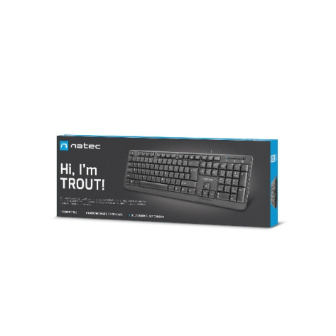 Клавиатура Natec Keyboard Trout US Layout Slim - NKL-0967