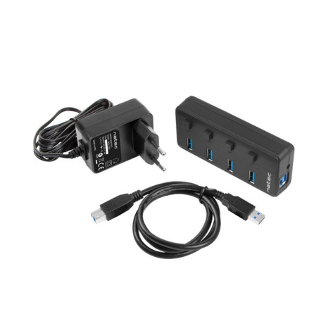 USB хъб Natec USB 3.0 Hub Mantis 2 4-Port On - NHU-1557