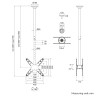 Стойка Neomounts Back to Back Screen Ceiling Mount  - FPMA-C340DBLACK