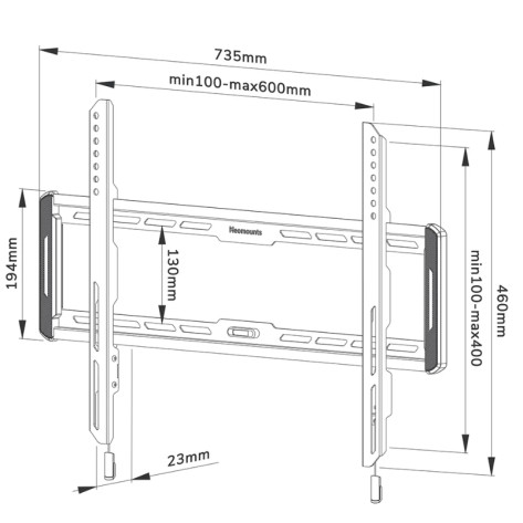 Стойка Neomounts by NewStar Screen Wall Mount  - WL30-550BL16