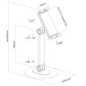 Стойка Neomounts by NewStar universal tablet stand for 4.7-12.9" tabletsk - DS15-540BL1