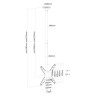 Стойка Neomounts Flat Screen Ceiling Mount  - FPMA-C340BLACK